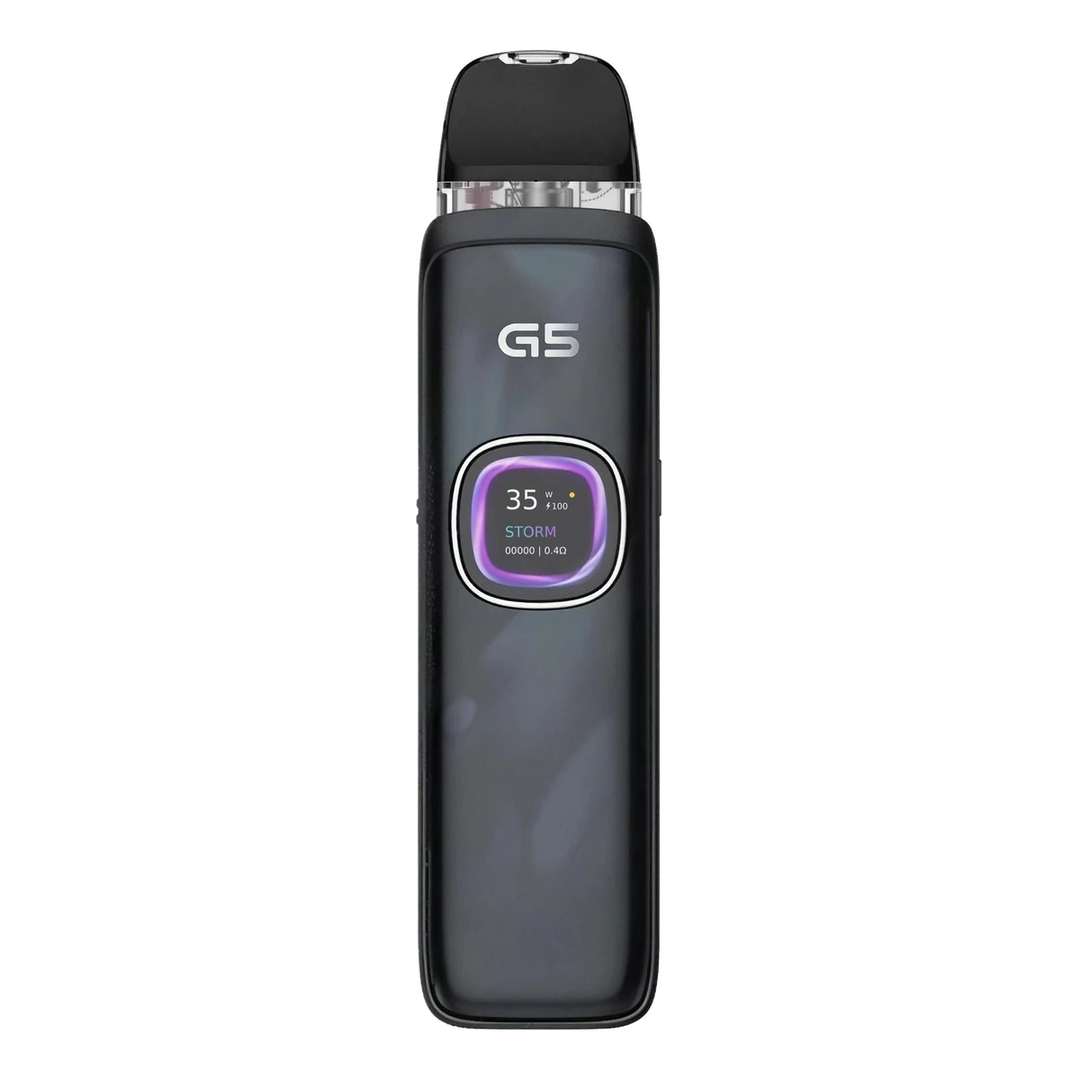 Uwell Caliburn G5 Open Pod Kit 2mL in Sapphire Black.