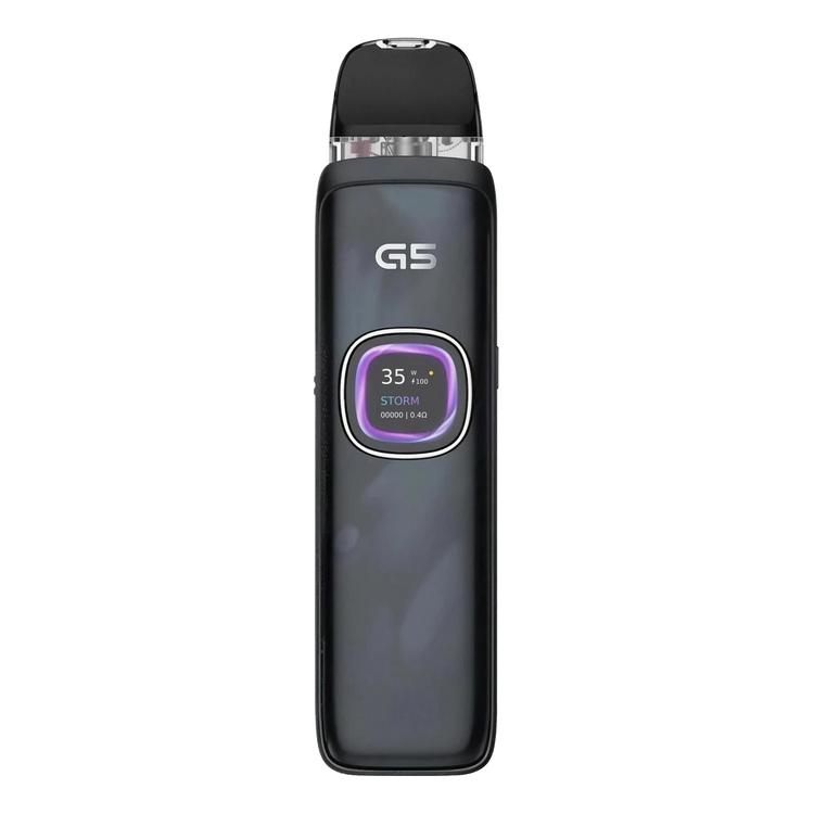 Uwell Caliburn G5 Open Pod Kit 2mL in Sapphire Black.