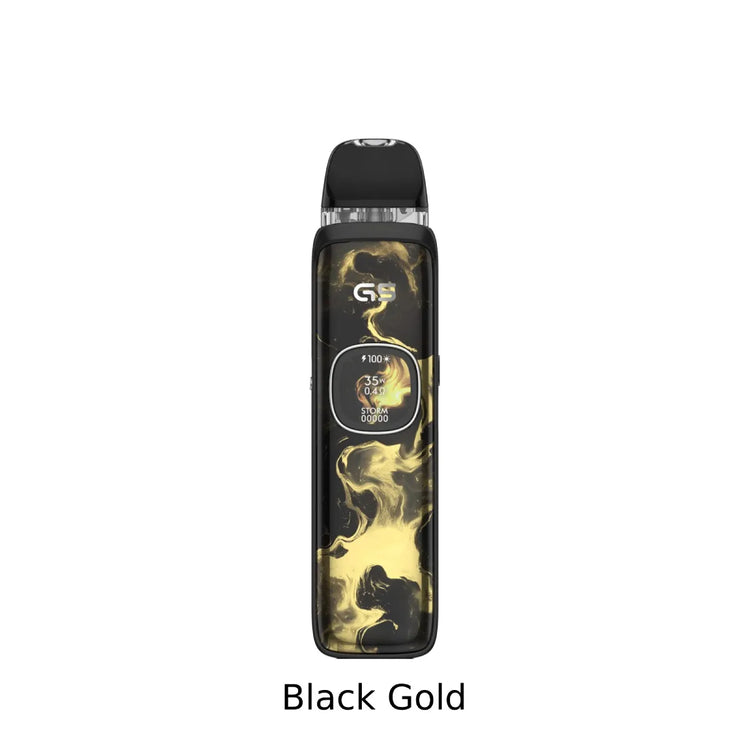 Uwell Caliburn G5 Open Pod Kit 2mL in Black Gold.