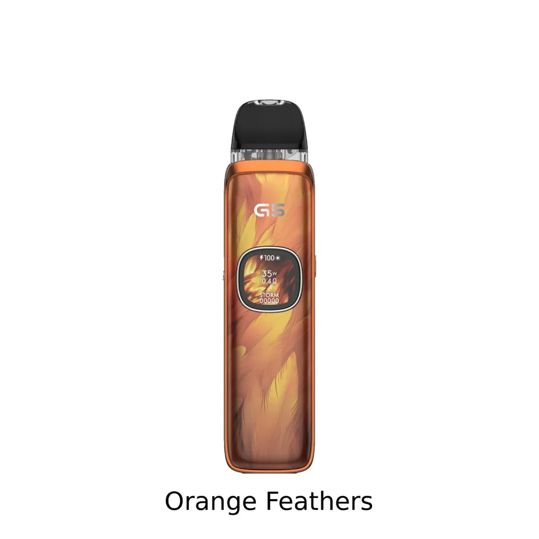 Uwell Caliburn G5 Open Pod Kit 2mL in Orange Feathers.
