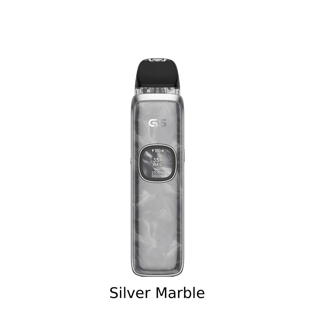 Uwell Caliburn G5 Open Pod Kit 2mL in Silver Marble.