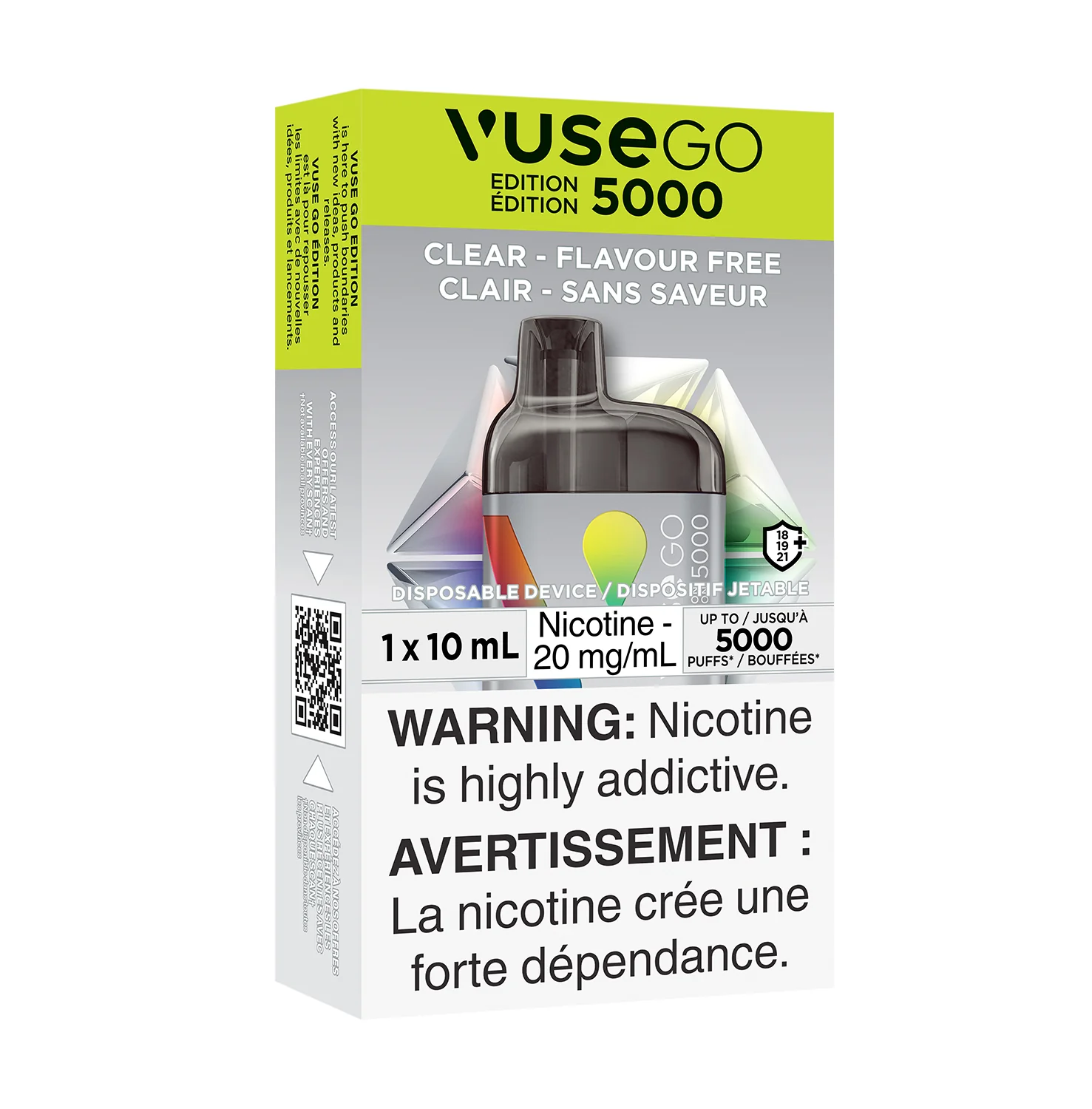 Vuse GO 5000 - Cigarette électronique jetable (5000 bouffées) (FÉDÉRAL)