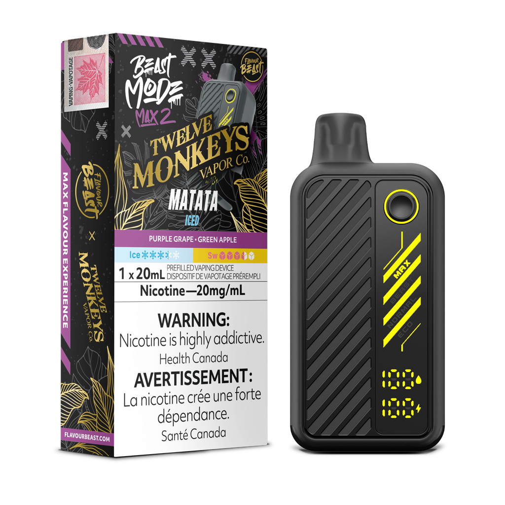Flavour Beast Mode Max 2 – Cigarette électronique jetable (PROVINCIALE) (50 000 bouffées) 