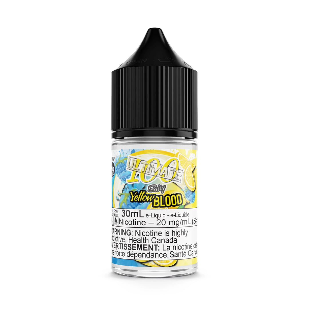 Yellow Blood by Ultimate 100 Salt 30mL e-liquid bottle