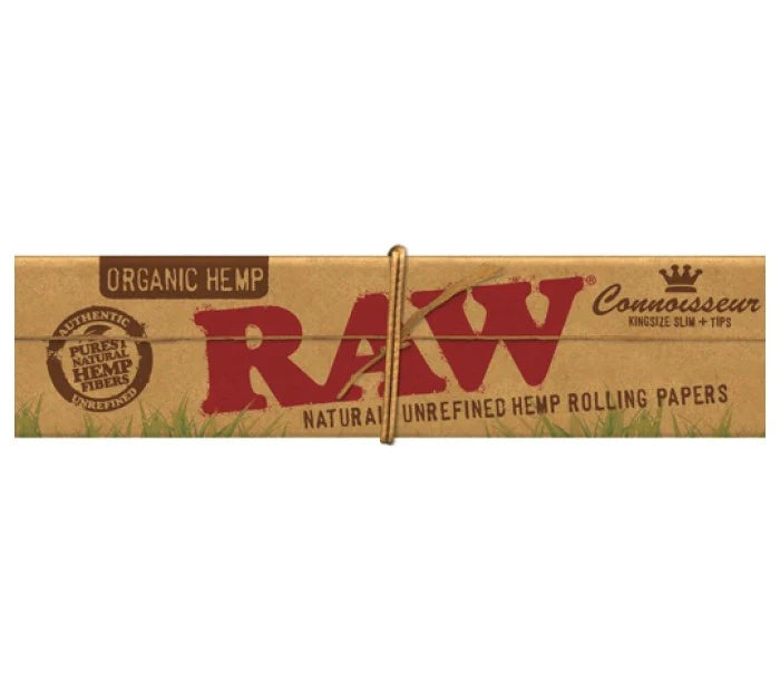 RAW - Organic Unbleached Connoisseur Papers with Tips