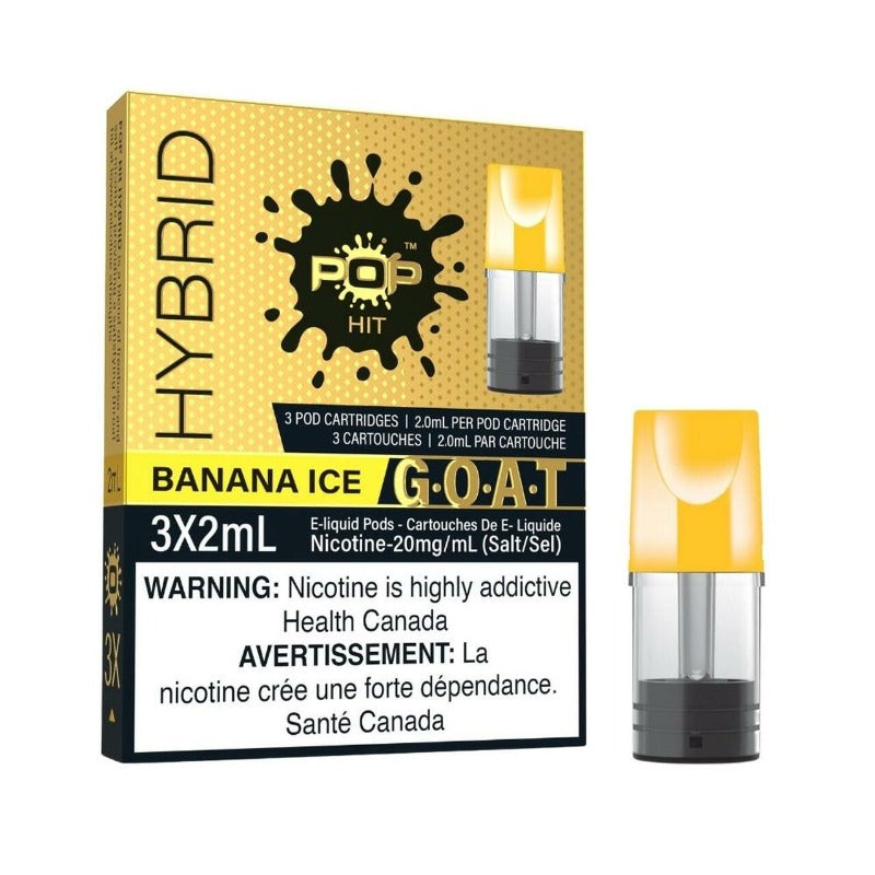 Pop Hybrid Pods - Banana Ice  (Compatible with STLTH) (EXCISE TAX)