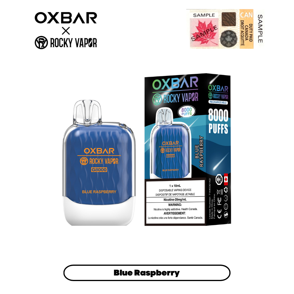 Oxbar G8000 - Disposable E-Cig (FEDERAL) (8000 Puffs)