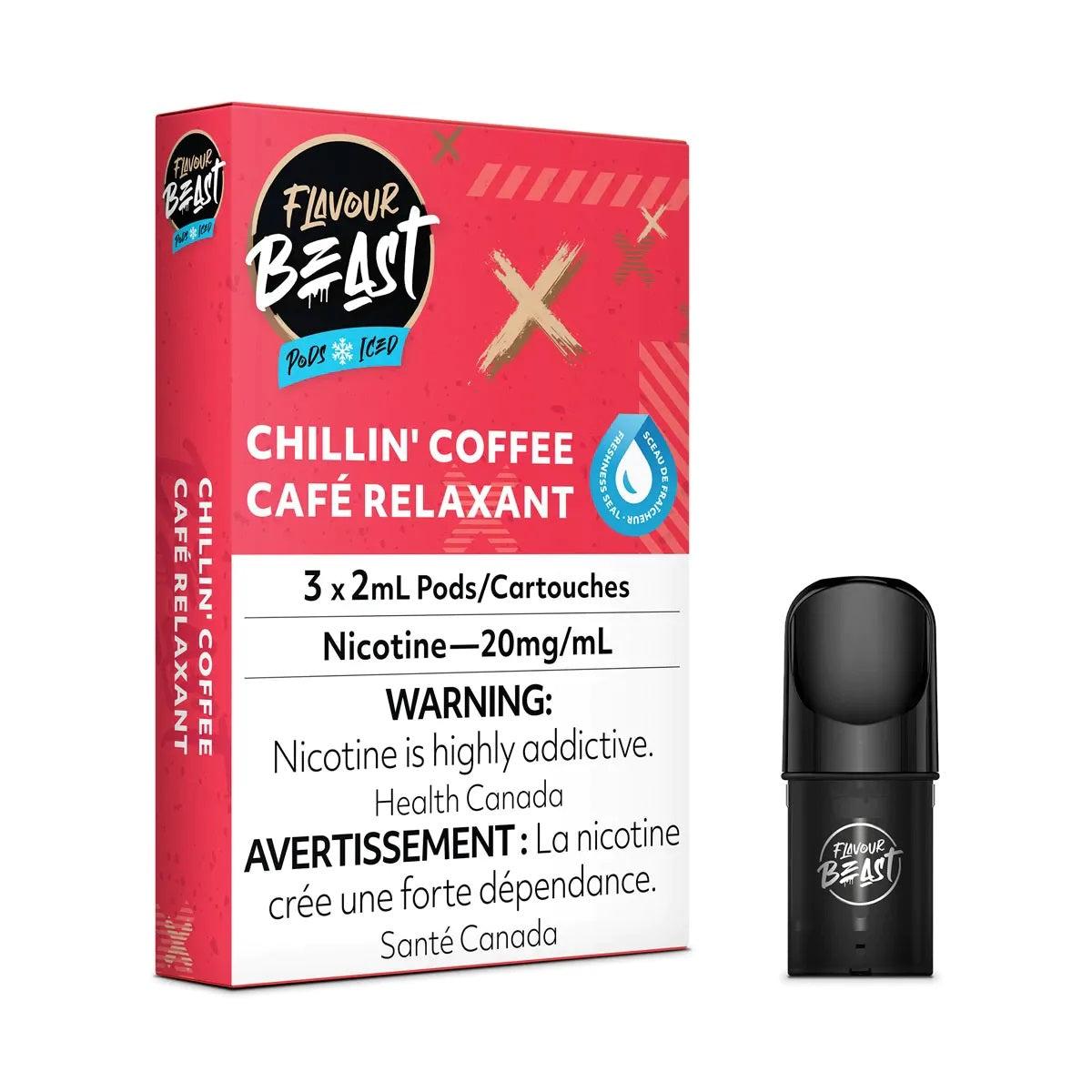 Flavour Beast Flow Pods - Chillin Coffee Iced (Compatible With STLTH) (FEDERAL)