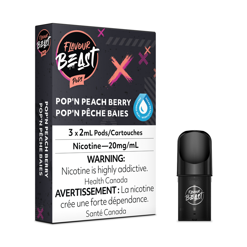 Flavour Beast Flow Pods - Packin Peach Berry (EXCISE TAXED) (Compatible With STLTH)