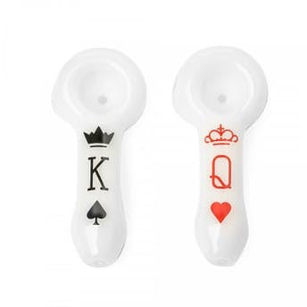 REDEYE GLASS - King & Queen Hand Pipe Set (2 Pack)
