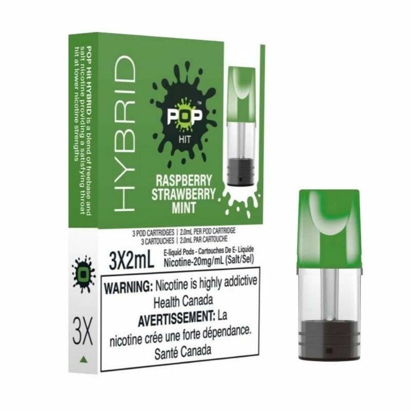 Capsules hybrides Pop - Framboise, fraise et menthe (compatibles avec STLTH) (fédéral)