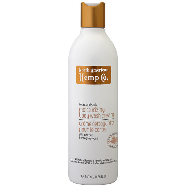 North American Hemp - 342ml Relax & Soak Moisturizing Body Wash Cream