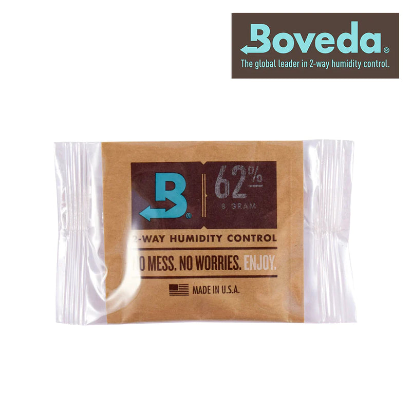 Boveda - 62% d'humidité Emballé individuellement 8g Packs