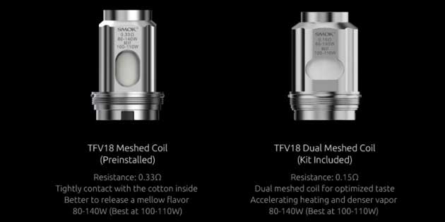 Smok - Résistances TFV18 