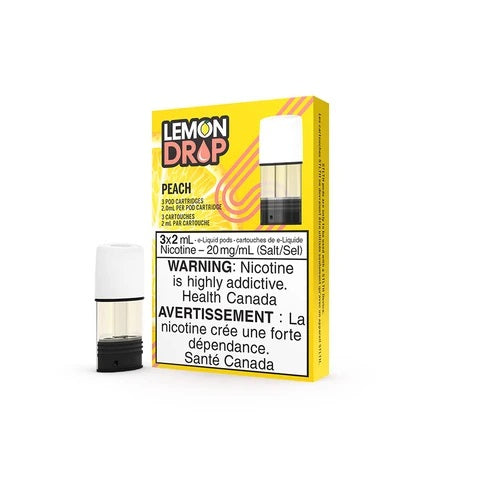 Lemon Drop Pods - Peach (EXCISE TAXED) (STLTH Compatible)